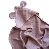 Waffle Weave Hooded Towel Dusty Pink