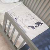 Cot Duvet Cover Set Egyptian Cotton-Into The Woods Duvet Covers Babes & Kids