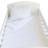 Egyptian Cotton Cot Duvet Cover Set -Classic White Duvet Covers Babes & Kids