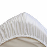 Egyptian Cotton Fitted Sheet -White Bed Sheets Babes & Kids