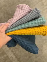 Waffle Weave Braided Cot Bumper | 3 Strand Crib Bumpers & Liners Koosh-uhn