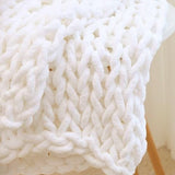 Warm knit soft blanket