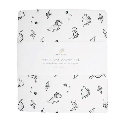 Cot Duvet Cover Set Dinosaur