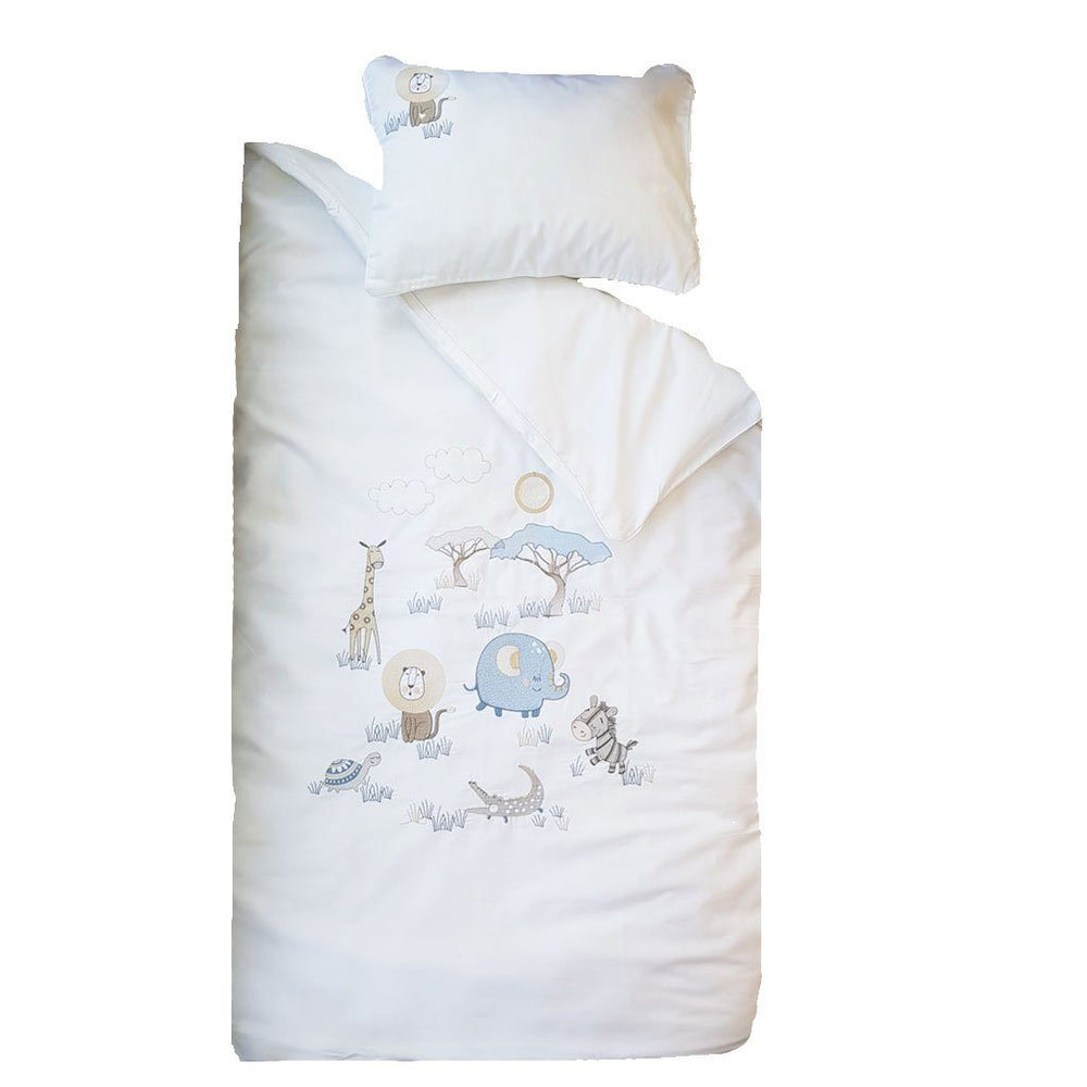 Babes Kids 100% Cotton Cot Duvet Cover Set -African Safari – The