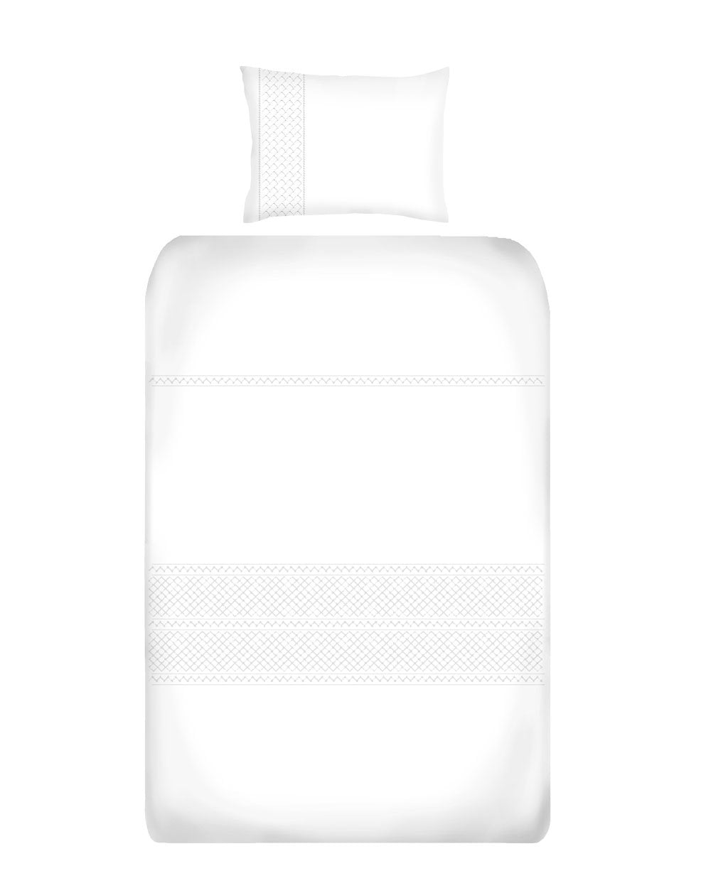 Babes & Kids Egyptian Cotton Cot Duvet Cover Set Classic White The Happy Brand