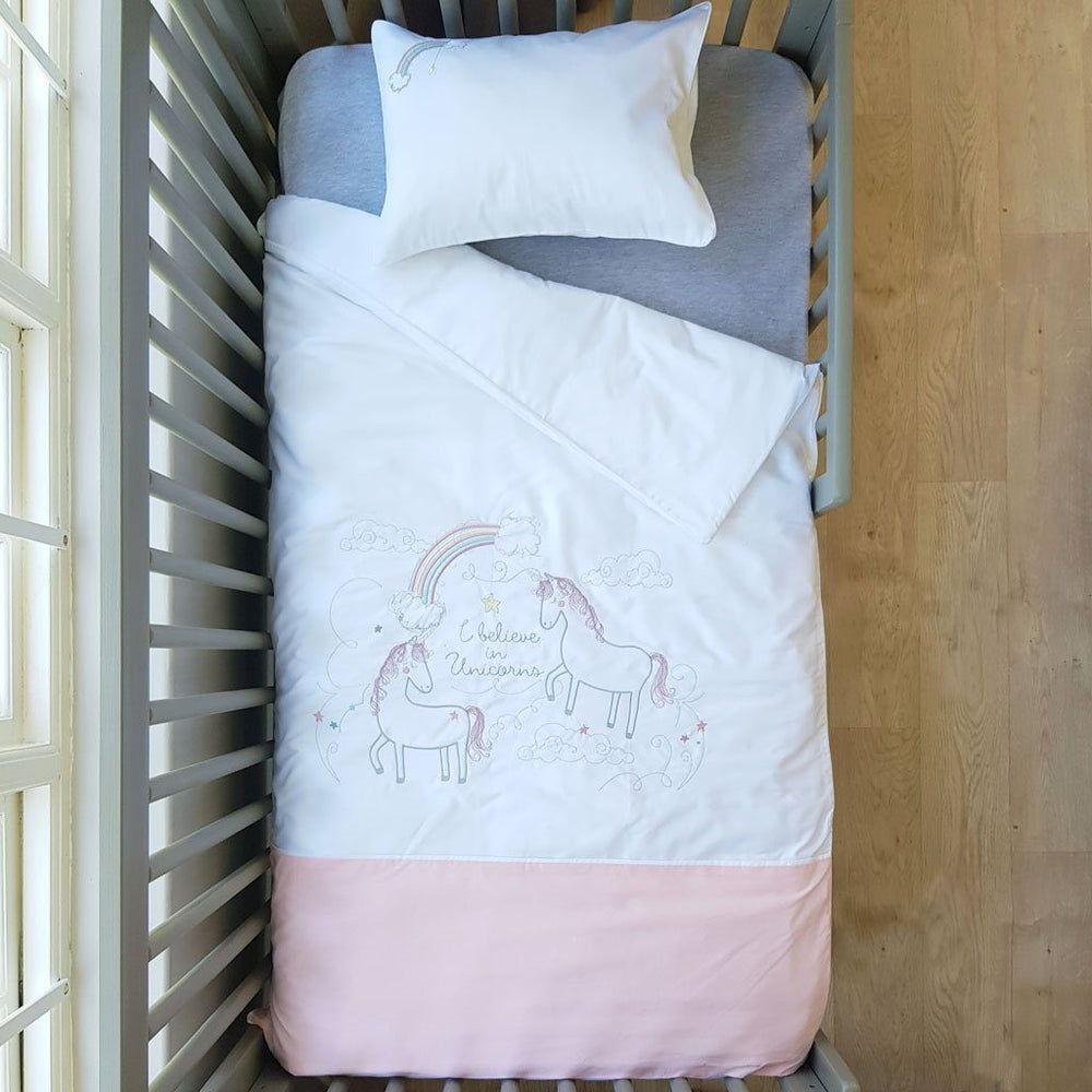Unicorn cot bed duvet cover best sale