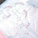 Egyptian Cotton Cot Duvet Cover Set -Unicorn Duvet Covers Babes & Kids 