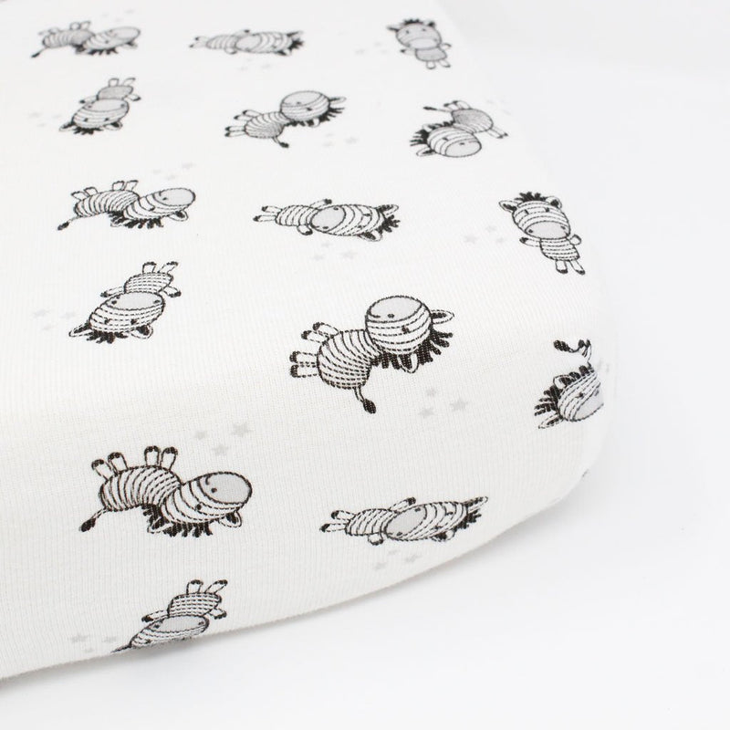 Fitted Sheet - Zany Zebra Bed Sheets Babes & Kids 