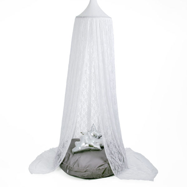 Hanging Tent Lace White