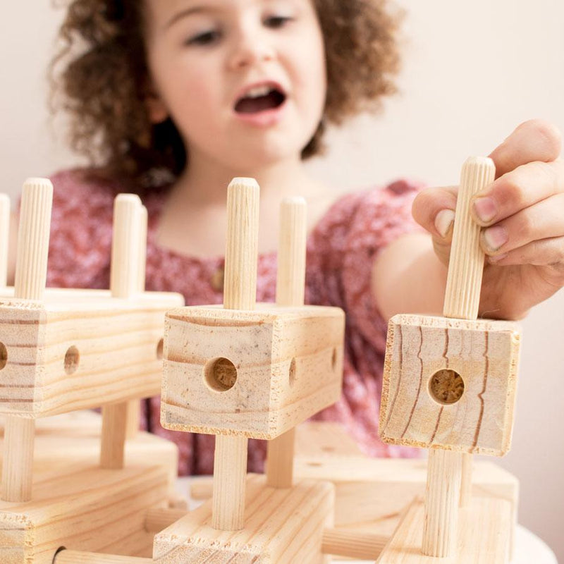 Knock-A-Block Additional Blocks Wooden Toys Stumped 