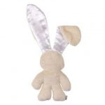 Lilly 'n Jack Snuggle Bunny Caramel Fleece with White Satin Ears