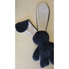 Lilly 'n Jack - Snuggle Bunny - Navy Fleece with Cotton Ears (Grey and White) Plushie Lilly 'n Jack 