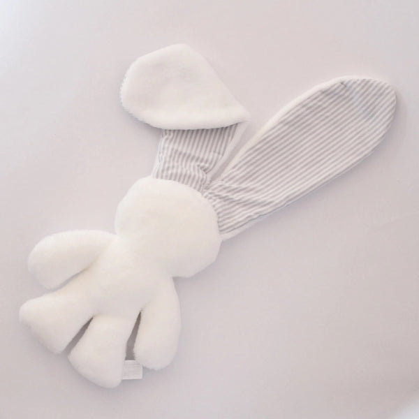 Lilly 'n Jack Snuggle Bunny White with Pinstripe Cotton Ears