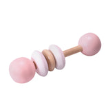 My First Rattle Wooden Toys GroBaby Pink 