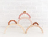 Stacking Rainbow | 7 Pieces Wooden Toys Liv Bespoke 