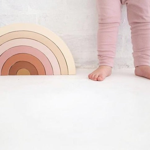 Stacking Rainbow | 7 Pieces Wooden Toys Liv Bespoke 