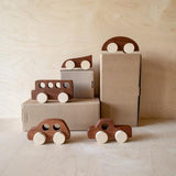 Wooden Car Set | 5 Pieces Wooden Toys Liv Bespoke 